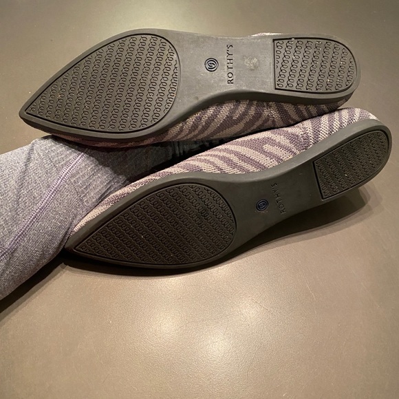 EUC rothys point retired zebra print flats - Picture 4 of 6